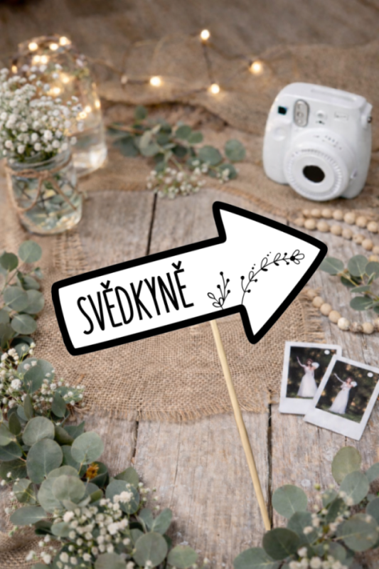 Svatební rekvizity do fotokoutku - vzor č. 1